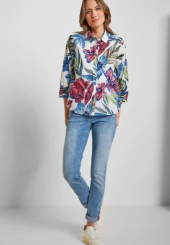 Cecil Blusen*Bluse mit Blumenprint vanilla white