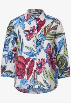 Cecil Blusen*Bluse mit Blumenprint vanilla white