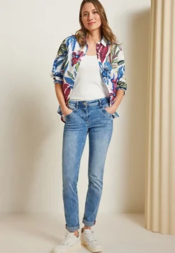 Cecil Blusen*Bluse mit Blumenprint vanilla white