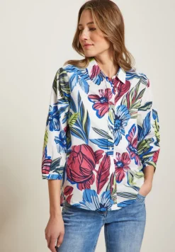 Cecil Blusen*Bluse mit Blumenprint vanilla white