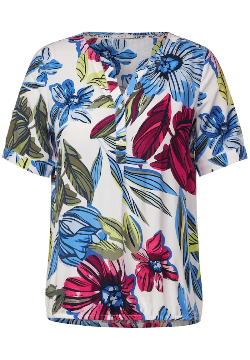 Cecil Blusen*Bluse mit Blumenprint vanilla white