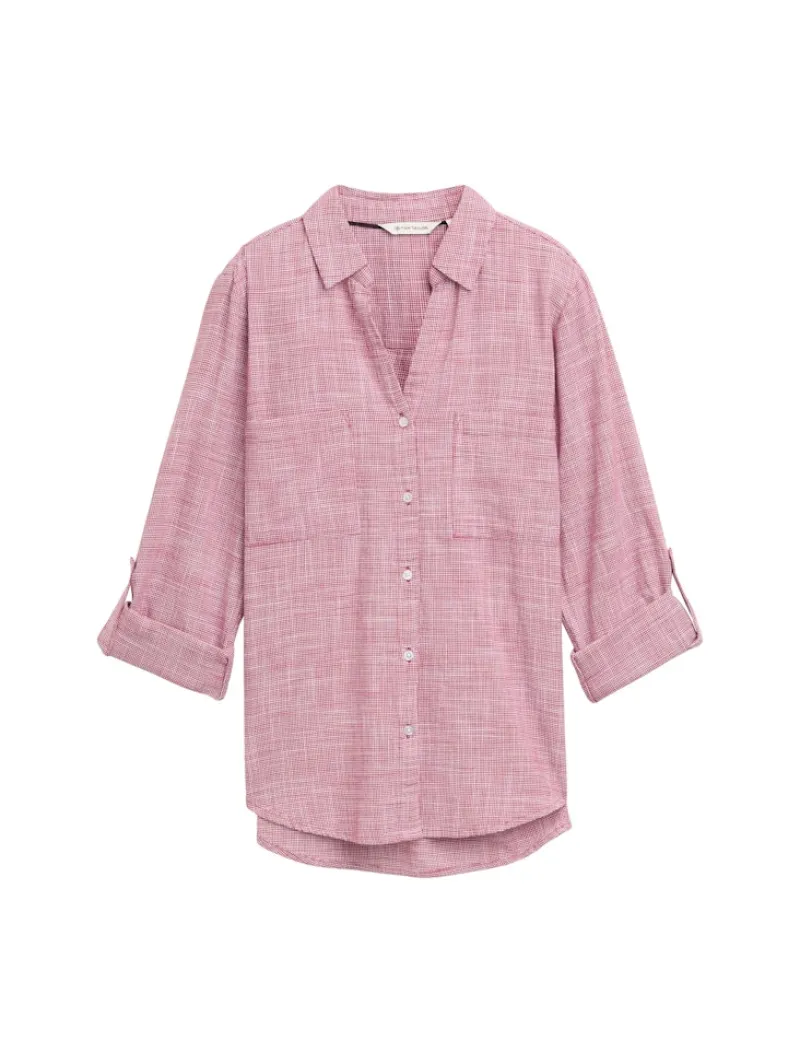 Tom Tailor Blusen*Bluse mit Brusttaschen dark pink