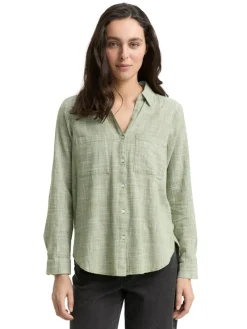 Tom Tailor Blusen*Bluse mit Brusttaschen deep ivy green