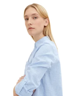 Tom Tailor Blusen*Bluse mit Brusttaschen dreamy blue