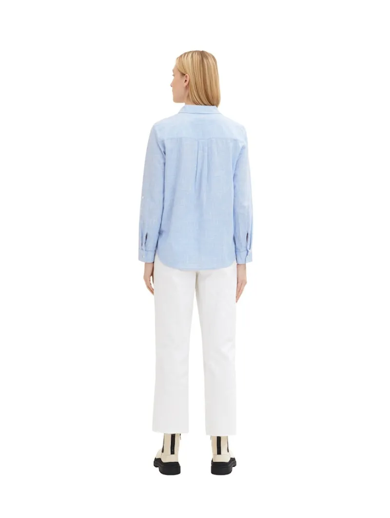 Tom Tailor Blusen*Bluse mit Brusttaschen dreamy blue