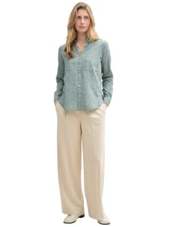 Tom Tailor Blusen*Bluse mit Brusttaschen explorer green