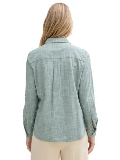 Tom Tailor Blusen*Bluse mit Brusttaschen explorer green
