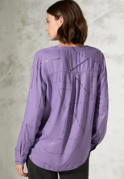 Cecil Blusen*Bluse mit Folienprint gentle lilac melange