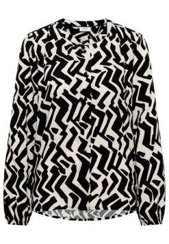 Cecil Blusen*Bluse mit Grafikmuster light greige