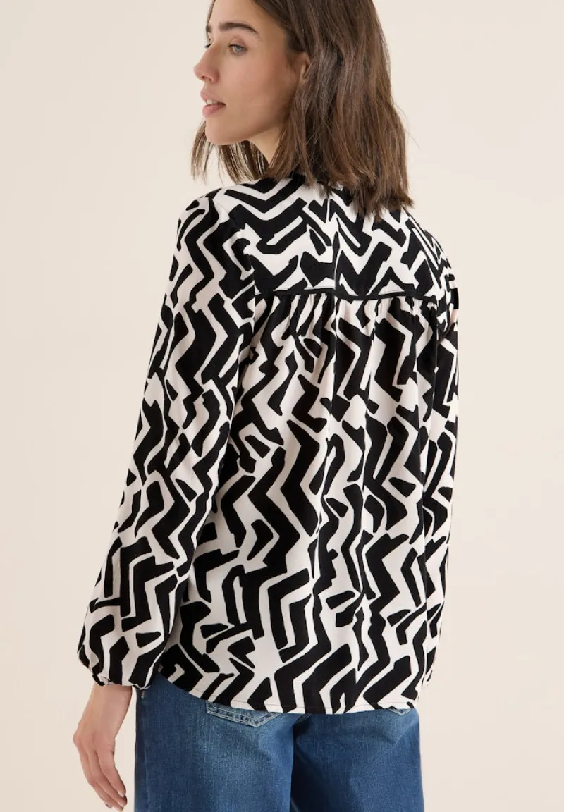 Cecil Blusen*Bluse mit Grafikmuster light greige
