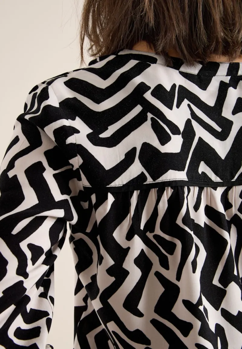Cecil Blusen*Bluse mit Grafikmuster light greige