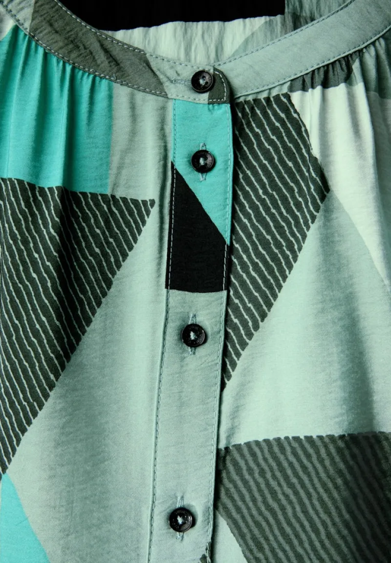 Cecil Blusen*Bluse mit grafischem Muster glaced salvia green