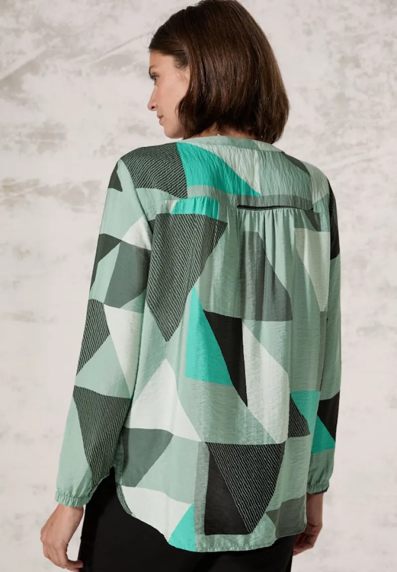 Cecil Blusen*Bluse mit grafischem Muster glaced salvia green