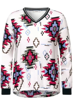 Cecil Blusen*Bluse mit grafischem Print vanilla white