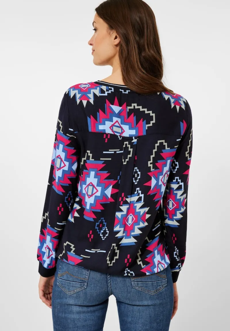 Cecil Blusen*Bluse mit grafischem Print night sky blue