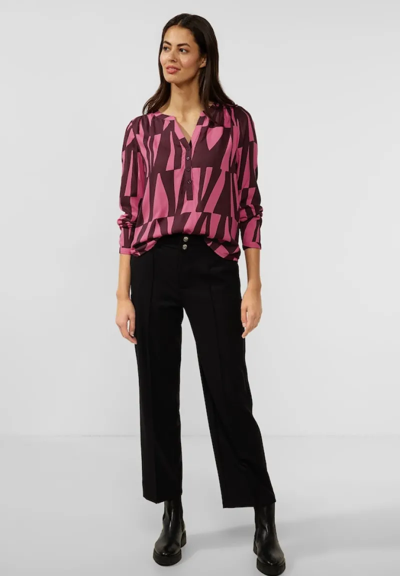 Street One Blusen*Bluse mit grafischem Print legend rose