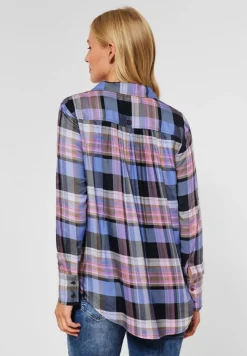 Street One Blusen*Bluse mit Karomuster dazzling blue