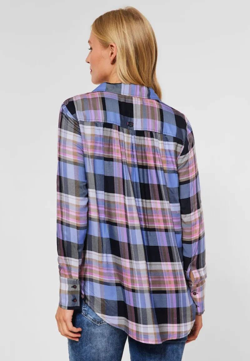 Street One Blusen*Bluse mit Karomuster dazzling blue