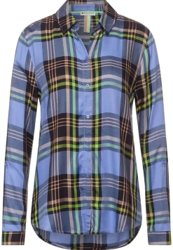 Street One Blusen*Bluse mit Karomuster vivid blue