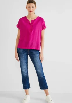 Street One Blusen*Bluse mit Klappenkragen nu pink