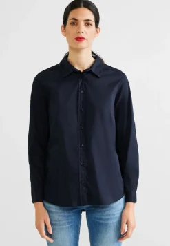 Street One Blusen*Bluse mit Knopfleiste deep blue