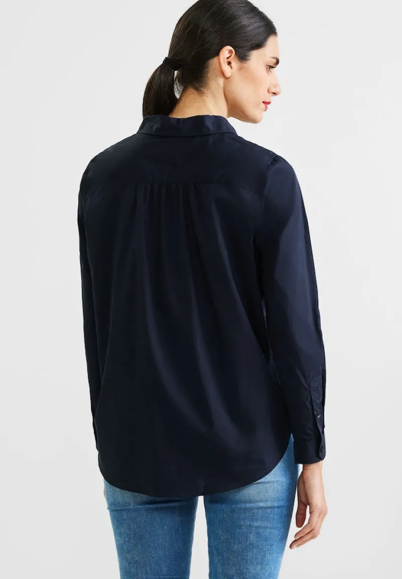 Street One Blusen*Bluse mit Knopfleiste deep blue