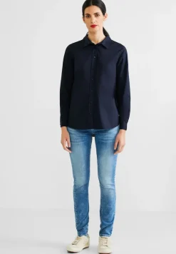 Street One Blusen*Bluse mit Knopfleiste deep blue