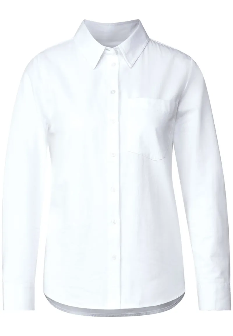 Street One Blusen*Bluse mit Knopfleiste white