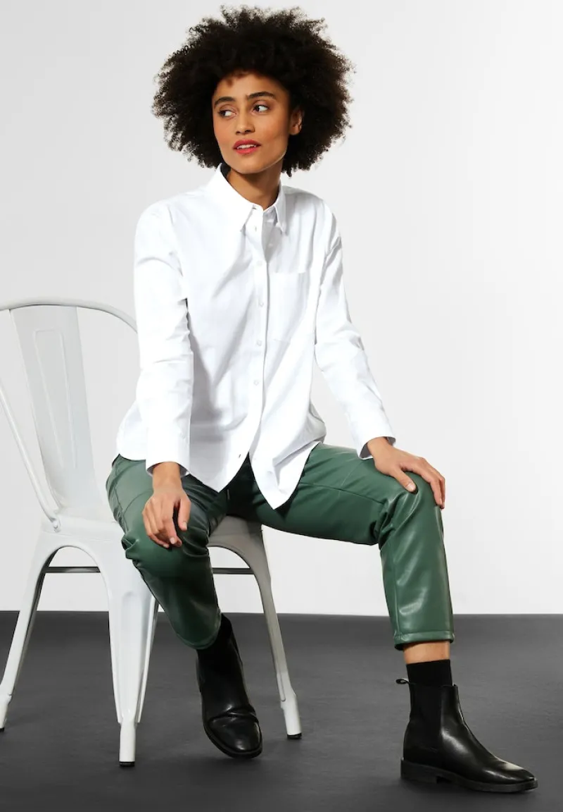 Street One Blusen*Bluse mit Knopfleiste white