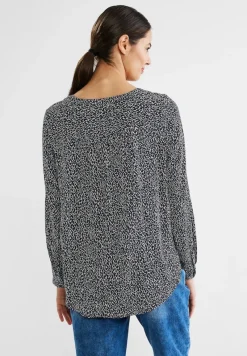 Street One Blusen*Bluse mit kurzer Knopfleiste deep blue