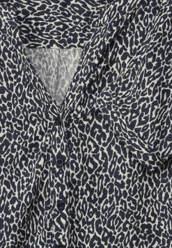 Street One Blusen*Bluse mit kurzer Knopfleiste deep blue