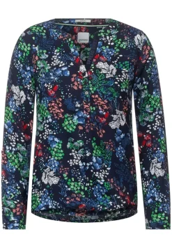Cecil Blusen*Bluse mit Minimalprint deep blue
