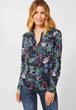 Cecil Blusen*Bluse mit Minimalprint deep blue