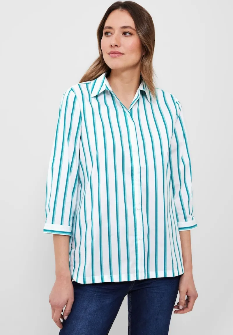 Cecil Blusen*Bluse mit Multicolorstreifen clary mint