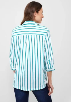 Cecil Blusen*Bluse mit Multicolorstreifen clary mint