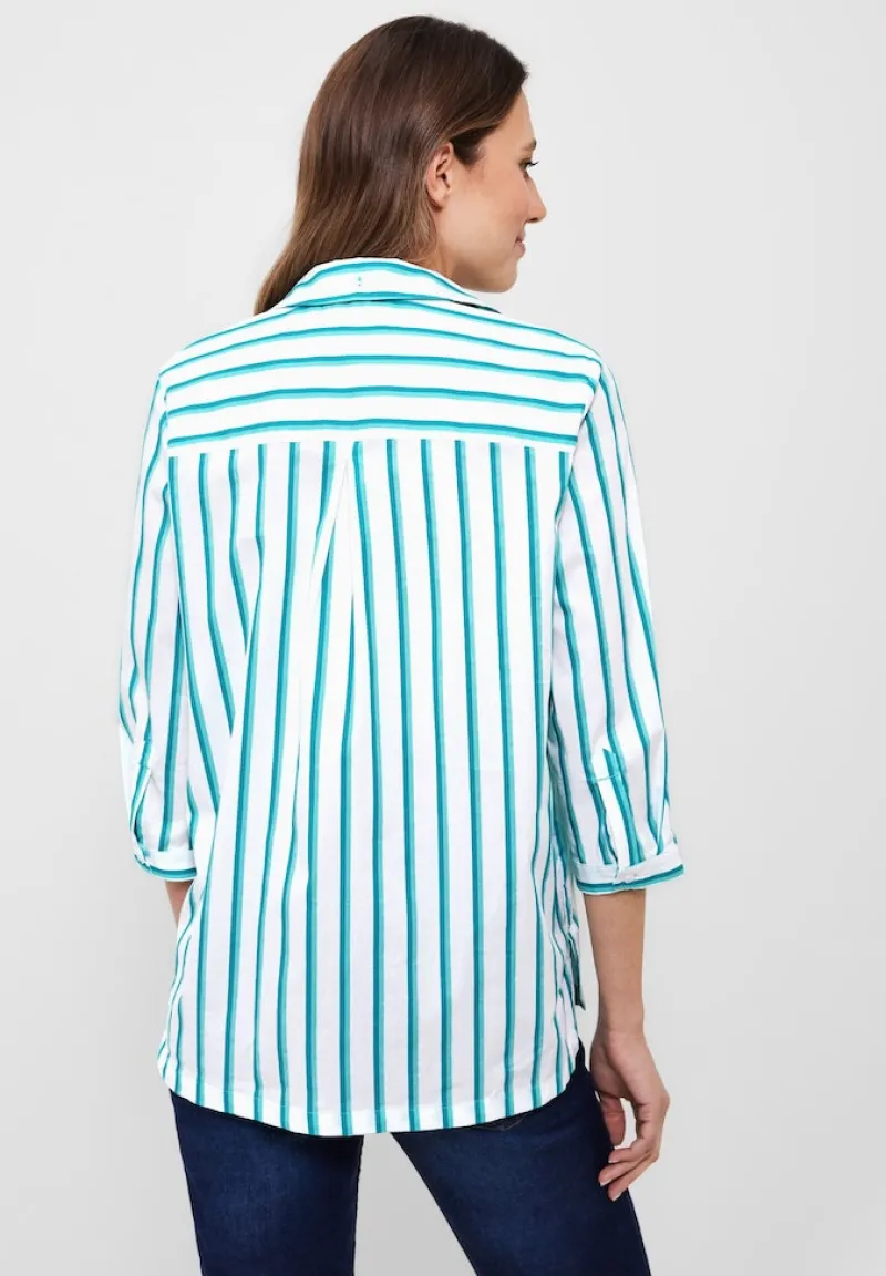 Cecil Blusen*Bluse mit Multicolorstreifen clary mint