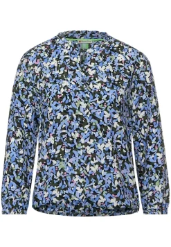 Street One Blusen*Bluse mit Multicolour Print dark vintage blue