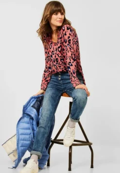 Cecil Blusen*Bluse mit Print Mix rose pepper