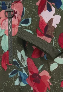 Cecil Blusen*Bluse mit Print und Zipper utility olive