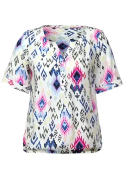 Cecil Blusen*Bluse mit Print vanilla white