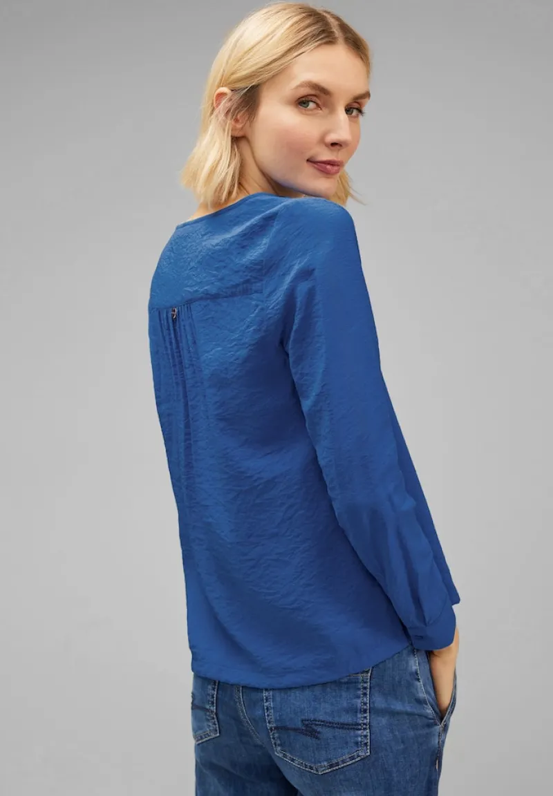 Street One Blusen*Bluse mit Raffung fresh intense gentle blue