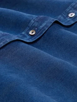 Tom Tailor Blusen*Bluse mit Schleifen-Detail blue denim dark wash