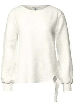 Street One Blusen*Bluse mit Schleifendetail off white