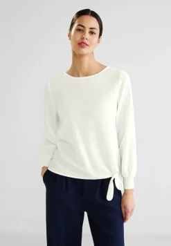 Street One Blusen*Bluse mit Schleifendetail off white
