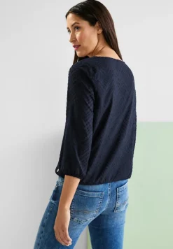 Street One Blusen*Bluse mit Smokdetails deep blue