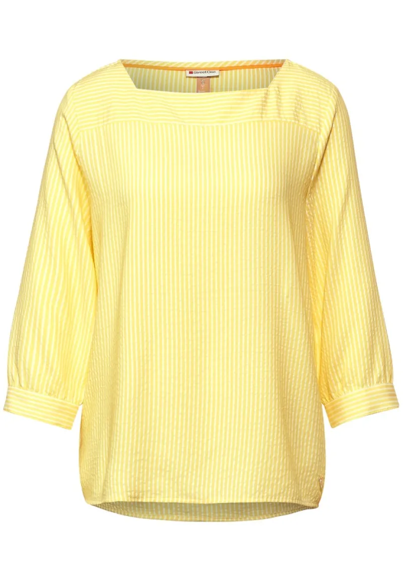 Street One Blusen*Bluse mit Streifen Print merry yellow
