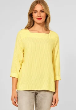 Street One Blusen*Bluse mit Streifen Print merry yellow