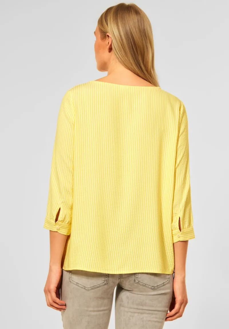 Street One Blusen*Bluse mit Streifen Print merry yellow