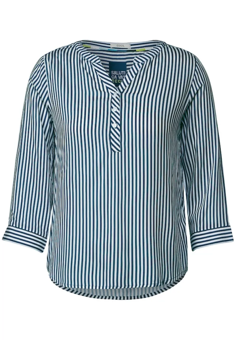 Cecil Blusen*Bluse mit Streifen teal blue