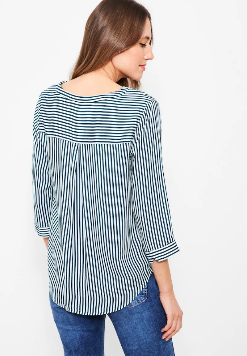 Cecil Blusen*Bluse mit Streifen teal blue